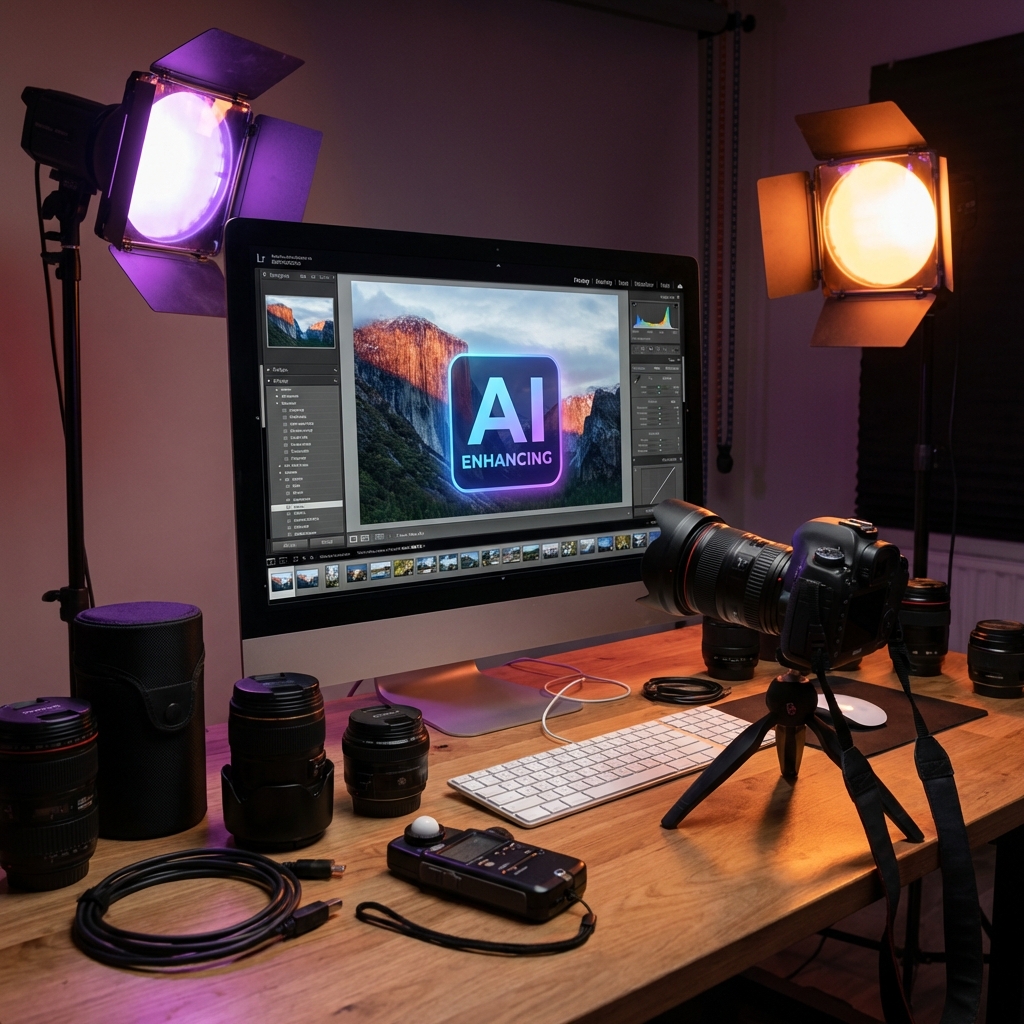 Edição de fotos profissional com auxílio de IA